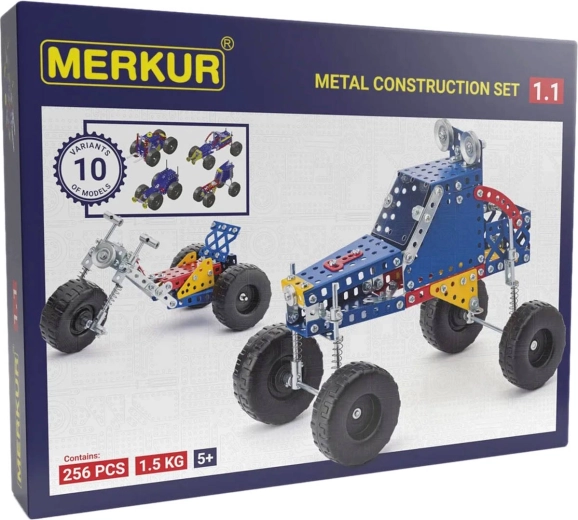 Μεταλλικό σετ κατασκευών Merkur Extreme Buggy, 256 εξαρτήματα