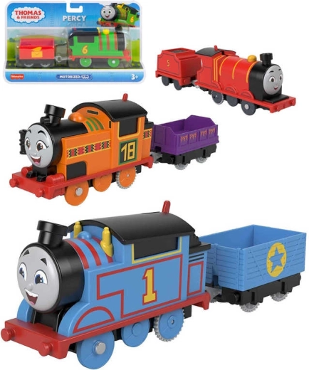 Fisher-Price Τόμας το Τρενάκι, μηχανή με μπαταρίες και βαγονάκι - 1 τεμάχιο
