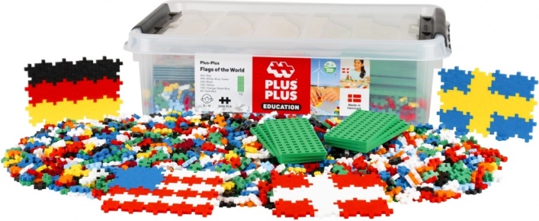 Plus-Plus κουτί Σημαίες 2400 τεμάχια