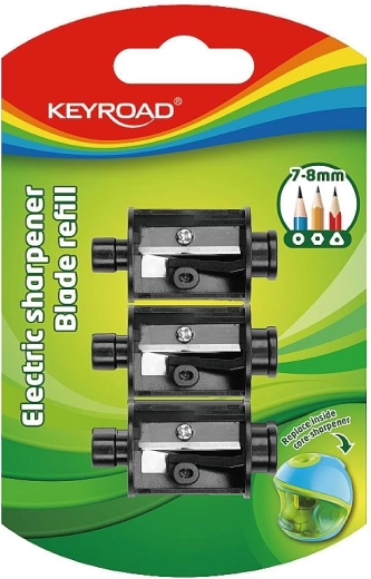 Ανταλλακτικές λεπίδες ξύστρας KEYROAD – σετ 3 τεμ.