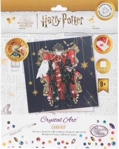 Κάρτα Crystal Art Harry Potter και Hedwig 18 × 18 cm