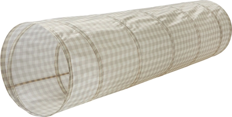 3 sprouts παιδικό τούνελ παιχνιδιού recycled gingham beige - 1 τεμάχιο