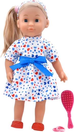 Dolls World μοντέρνα κούκλα Charlotte 36 cm – λευκή τρικολόρ