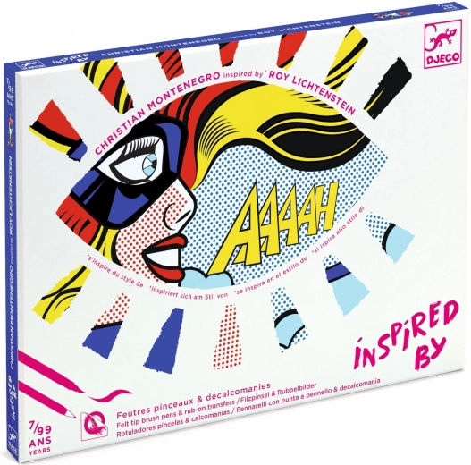 DJECO Καλλιτεχνικό σετ εμπνευσμένο από τον Roy Lichtenstein