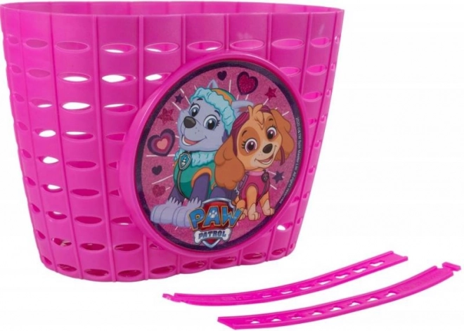 παιδικό καλαθάκι ποδηλάτου με σχέδιο PAW PATROL – ροζ