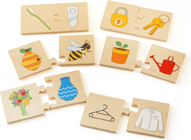 Διδακτικό παζλ τι ταιριάζει μεταξύ τους BIGJIGS TOYS