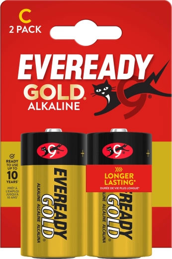 Αλκαλικές μπαταρίες ENERGIZER Eveready Gold C (LR14) 1,5 V – 2 τεμ.