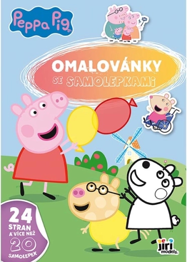 Βιβλίο ζωγραφικής A4 με αυτοκόλλητα Peppa Pig