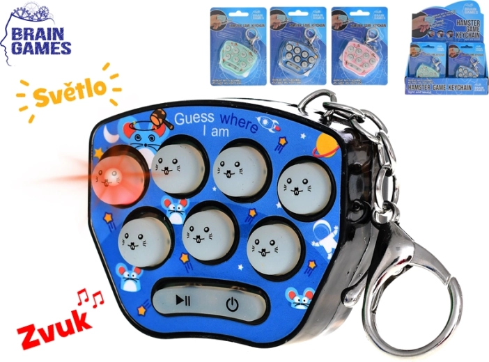 Μπρελόκ Brain Games με χάμστερ – διαδραστικό παιχνίδι για μνήμη και αντίληψη