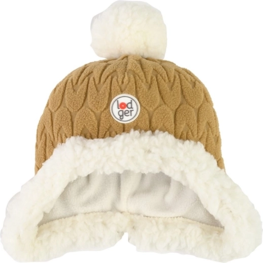 Fleece σκουφάκι Lodger Hatter Empire dark honey 1–2 ετών