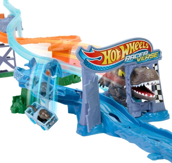 Αυτοκινητάκι RacerVerse Velociraptor στη συσκευασία