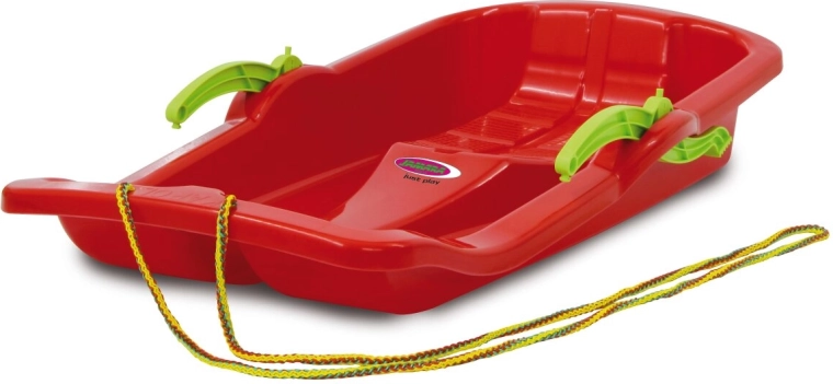 Έλκηθρο Snow Play Karol 80 cm κόκκινο με φρένα - 1 τεμάχιο