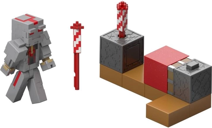 Minecraft φιγούρα δράσης με εκτοξευτή πυροτεχνημάτων 8 cm