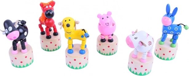 Ξύλινα ζωάκια που πατιούνται Bigjigs Toys