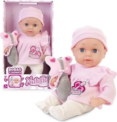 Κούκλα NATALIA μωρό 33 cm με παιχνίδι