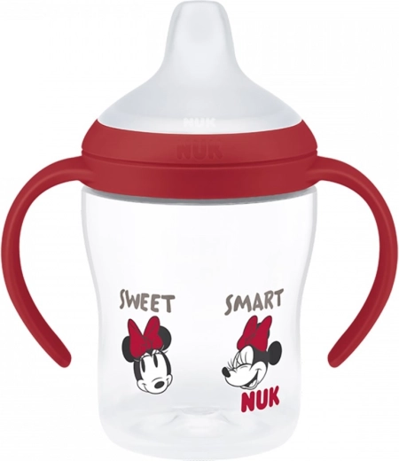 Εκπαιδευτικό μπιμπερό NUK Perfect Match DISNEY Minnie, κόκκινο, 150 ml