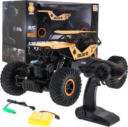RC εκτός δρόμου αυτοκίνητο Crawler Monster 1:18 για παιδιά 6+ – Χρυσό