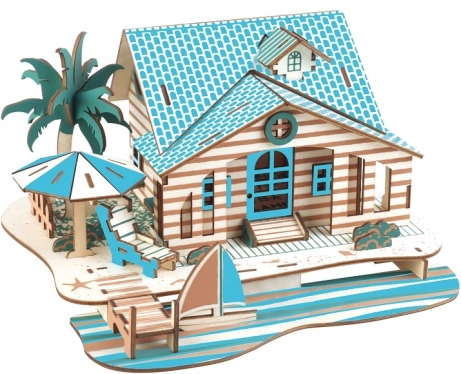 Woodcraft ξύλινο 3D παζλ Βίλα στο Μπαλί