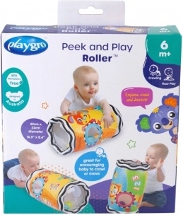 Playgro κουδουνίζων φουσκωτός κύλινδρος για υποστήριξη στο μπουσούλημα