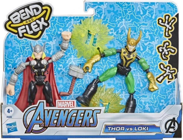 Hasbro Bend and Flex Thor και Loki – φιγούρες δράσης MARVEL