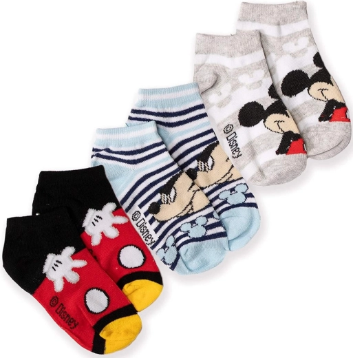 Σετ χαμηλές κάλτσες Mickey - 3 ζευγάρια