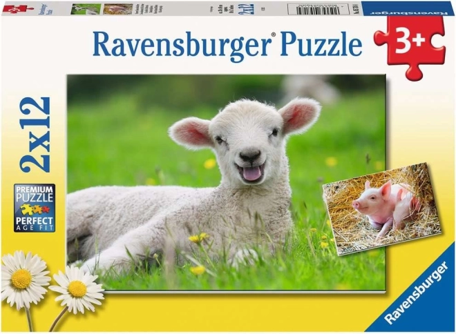 Παζλ Ravensburger ζώα φάρμας 2×12 κομμάτια