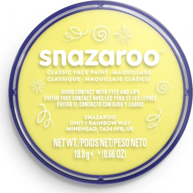 Snazaroo χρώμα προσώπου ανοιχτό κίτρινο 18 ml