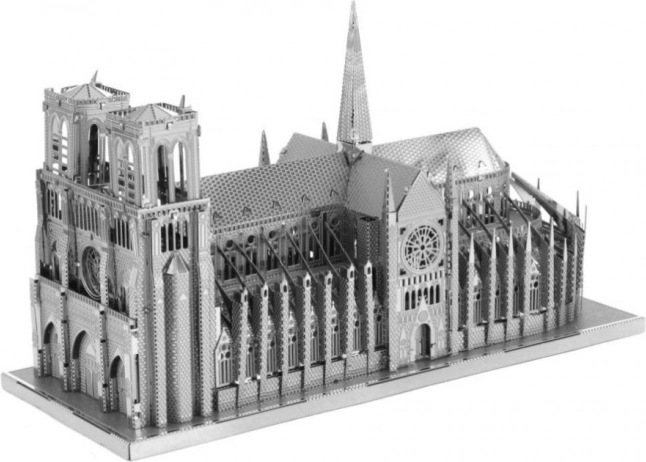 Μεταλλικό 3D μοντέλο καθεδρικού ναού Notre-Dame ICONX