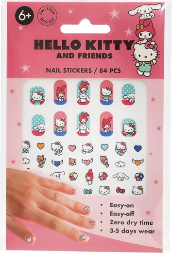Hello Kitty παιδικά αυτοκόλλητα νυχιών (84 τεμ.)