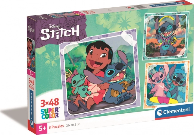 Παζλ CLEMENTONI Stitch 3×48 κομμάτια
