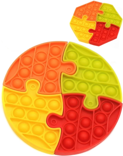 Pop it puzzle αντιστρές συναρμολογούμενο bubble pops 15 cm - 1 τεμάχιο