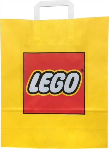 Lego διαφημιστική χάρτινη τσάντα δώρου κίτρινη 34 × 35 cm - 1 τεμάχιο