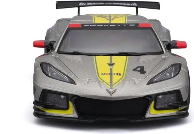 Μεταλλικό μοντέλο αυτοκινήτου 1:24 bburago corvette c8.r 2020 αγωνιστικό κίτρινο