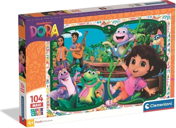Clementoni maxi παζλ Dora supercolor 104 κομμάτια