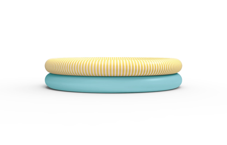 Φουσκωτή παιδική πισινούλα Quut Banana blue 80 cm