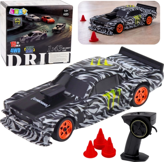 RC σπορ αυτοκίνητο drift μαύρο 1:43