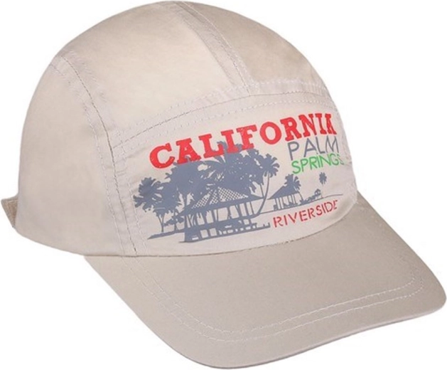 Καλοκαιρινό παιδικό καπέλο με γείσο NEW BABY California μπεζ