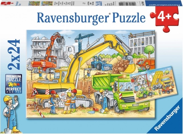 Παζλ Ravensburger Εργασία στο εργοτάξιο 2×24 κομμάτια