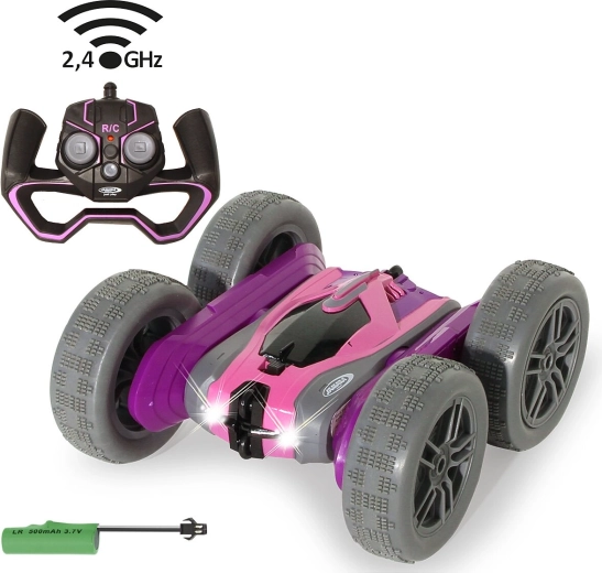 JAMARA SpinX τηλεκατευθυνόμενο αυτοκίνητο RC για ακροβατικά, μωβ-ροζ, 2,4 GHz