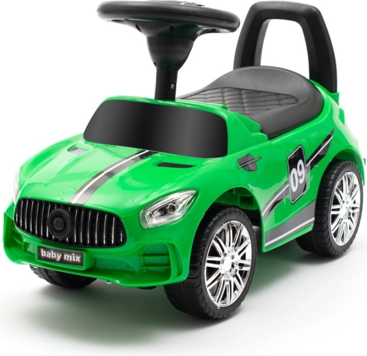Παιδικό όχημα ώθησης με ήχους BABY MIX Racer – πράσινο