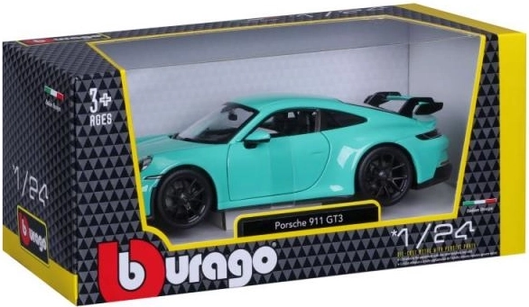 Μεταλλικό μοντέλο Porsche 911 GT3 1:24 σε μέντα πράσινο από την Bburago