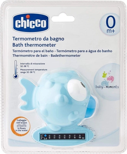 Chicco θερμόμετρο μπάνιου ψαράκι ανοιχτό μπλε