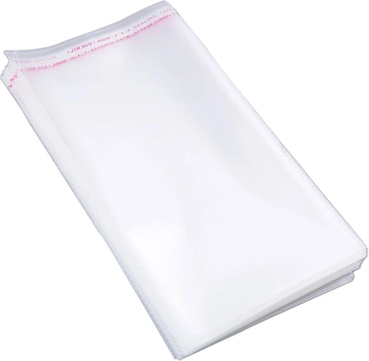 Αυτοκόλλητα σελοφανένια σακουλάκια OPP 12 × 20 cm, 100 τεμ.