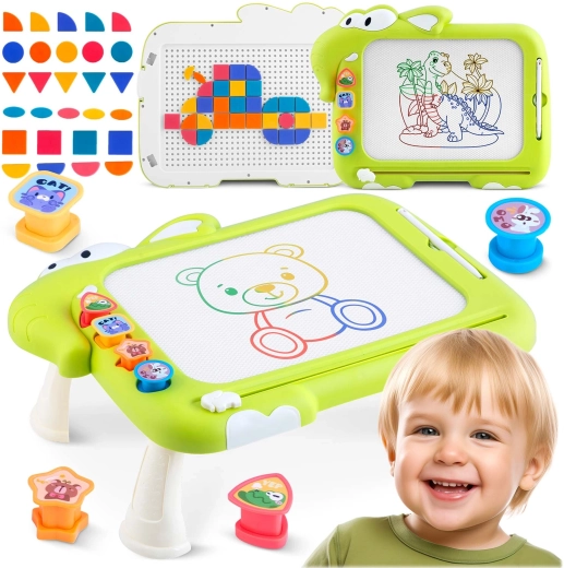Ricokids μαγνητικός πίνακας ζωγραφικής με τραπεζάκι και μωσαϊκό rk-823 - 1 τεμάχιο