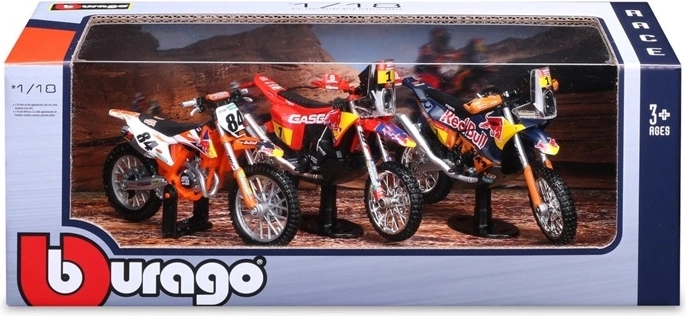 Σετ μοντέλων ποδηλάτων KTM Red Bull σε κλίμακα 1:18