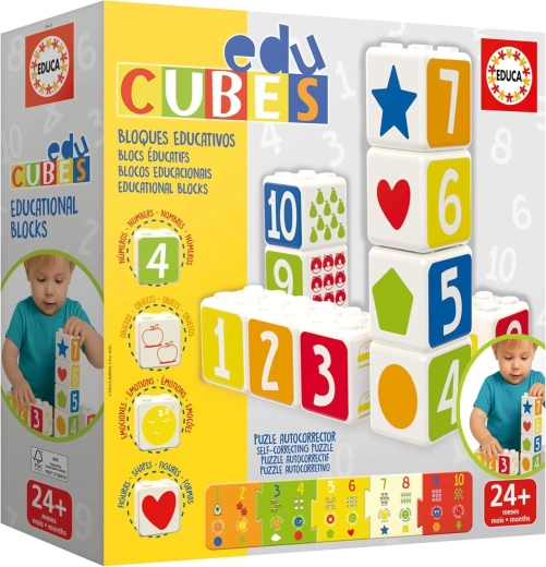 Educa EduCubes Baby στοιβαζόμενοι εκπαιδευτικοί κύβοι