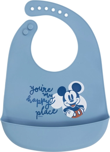 Σαλιάρα σιλικόνης Mickey Mouse Full of Smiles 30 cm