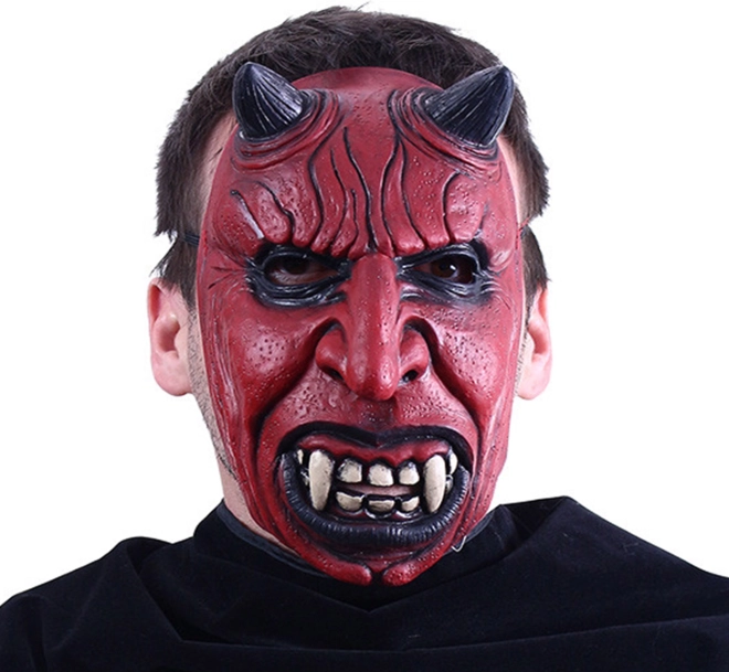 Τρομακτική διαβολική μάσκα για το Halloween