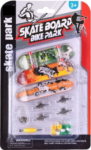 Σετ skatepark με 3 fingerboards με αξεσουάρ