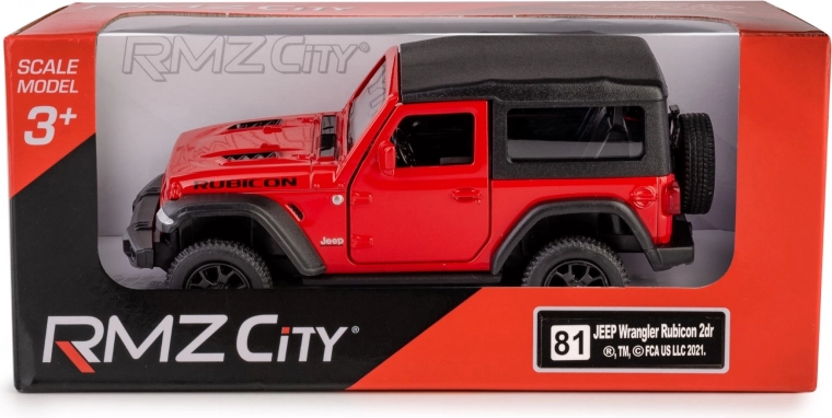 Μοντέλο αυτοκινήτου JEEP Wrangler Rubicon 2021 soft top 1:35 – κόκκινο
